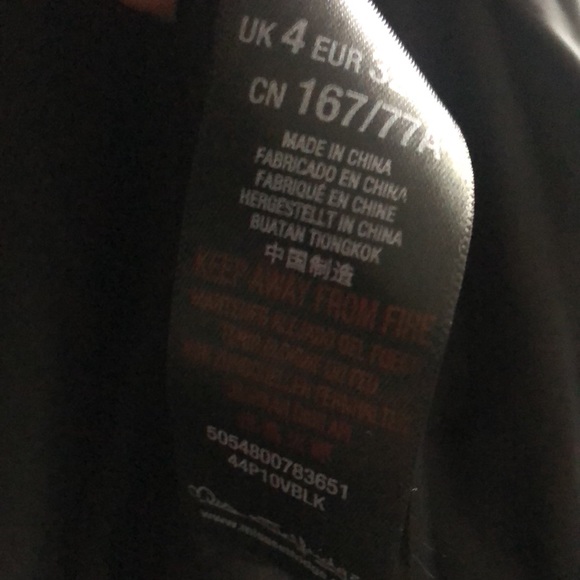 Black leather jacket size small girls good condition like new - Picture 10 of 10